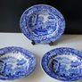 Vintage SPODE Blue Italian  Dessert Bowls x 3 Image 2