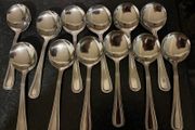 12 New Beaded Soup Spoons