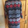 Ladies Black Red and Grey Wool Blend Dress Coat size M 12/14 including postage Image 3