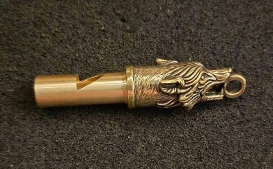 Wolf head whistle/ brass