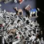Vintage Lot over 350 Miniature Lead Soldiers Horses Figures War Gaming (some painted) Image 5