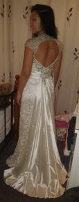 Vintage lace ivory wedding dress size 10 UK