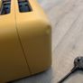 Mustard yellow 4 slice toaster and bread bin Image 7