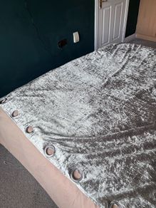 Pair of Heavy Black Out Curtains with Pole