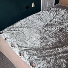 Pair of Heavy Black Out Curtains with Pole