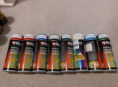 Acrylic sprays- high gloss