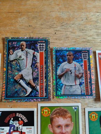 Merlin Football Premier League stickers 95 96 97 season and 2002 world cup
