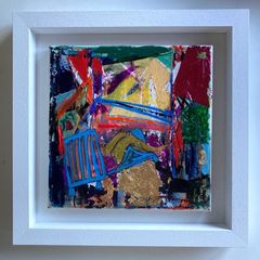 Irish Art Original Abstract Painting Vignette Styling Gem Eclectic Art Figurative Art