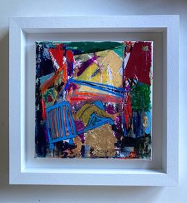 Irish Art Original Abstract Painting Vignette Styling Gem Eclectic Art Figurative Art
