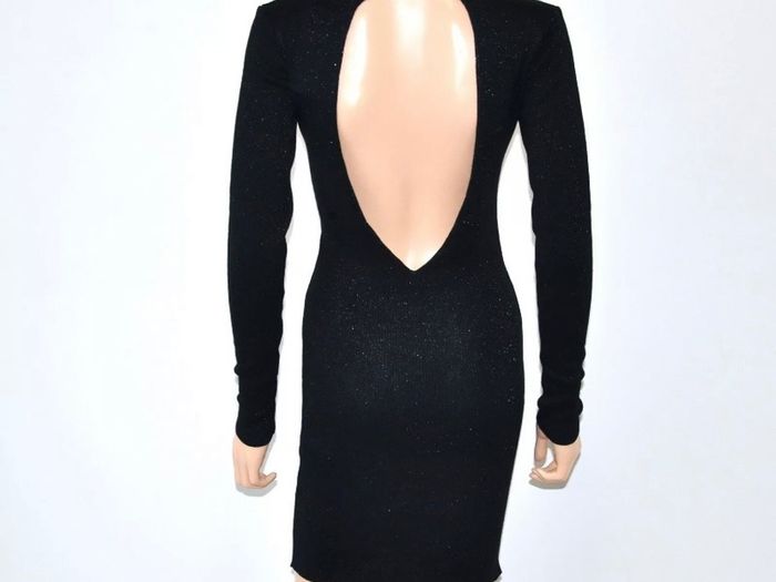 Black Dress Zara Knit Size: L