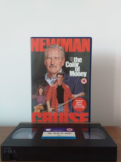 The Colour Of Money BIG BOX VERSION Video Cassette Tape Vhs Pal On A Super High Quality Cassette Tape In Cherry, Mint Condition Next To New
