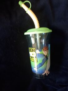 Ben Ben 10 Alien Force Drinking Cup & Straw