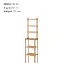 IKEA bamboo shelving unit for sale. Image 2