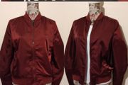 Burgundy Bomber Jacket