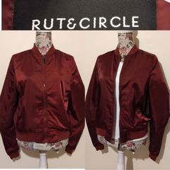 Burgundy Bomber Jacket