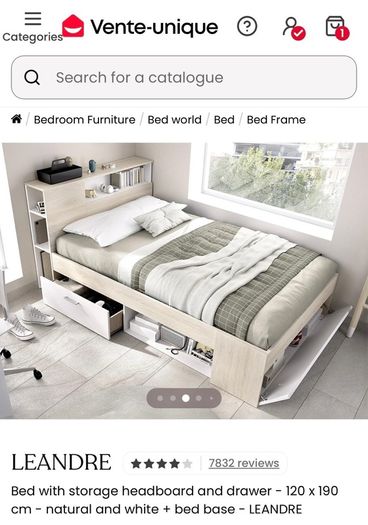 Beautiful Storage Bed (small double) 190 x 120cm)