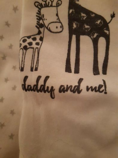 Sleepsuit Daddy & Me  (2 Piece). S 3-6 Months.
