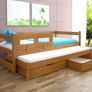 Trundle Bed Tomek + 2 mattresses real wood frame + 2 drawers Image 4