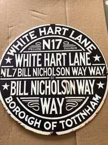 Tottenham Hotspur Metal Wall Plaque