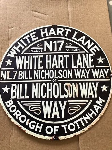 Tottenham Hotspur Metal Wall Plaque