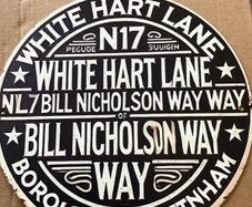 Tottenham Hotspur Metal Wall Plaque