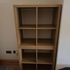 2 wooden cube self units