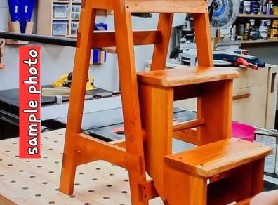 SOLID Wood Stepstool