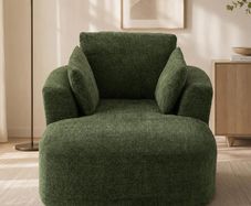 Softy Compressed Indoor Lounge Sofa Chair - Green