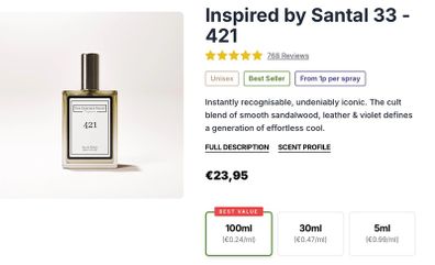 Inspired by Santal 33