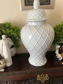 Paul Costello white ceramic Urn