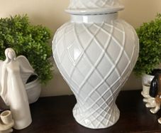 Paul Costello white ceramic Urn