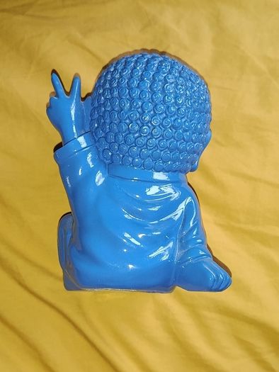 Happy Baby Buddha Blue Figurine