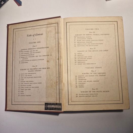 Vintage 1938 Modern Surgical Technic Thorek 3 Volume Medical Set