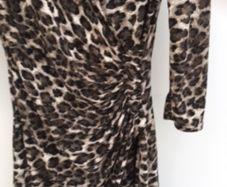 Zapara Animal Print Wrap style dress 10