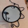 cast iron mirror and candle holder set Image 3