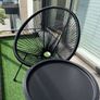 2 Garden Lounge Chairs + Round Side Table Image 3