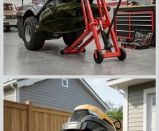 New. Hydrulic lawnmower jack lift 227kg load capacity (Free Delivery)