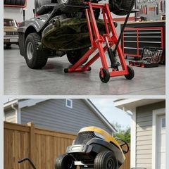 New. Hydrulic lawnmower jack lift 227kg load capacity (Free Delivery)