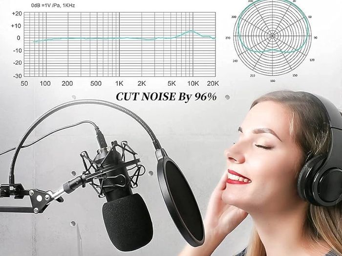 (FREE SHIPPING) USB Microphone, Studio Cardioid Condenser Microphone Kit for Gaming, Streaming, Podcasting, YouTube, Recording