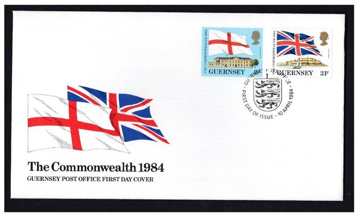 1984 Guernsey Links with Commonwealth Commemorative Stamps First Day Cover (FDC)