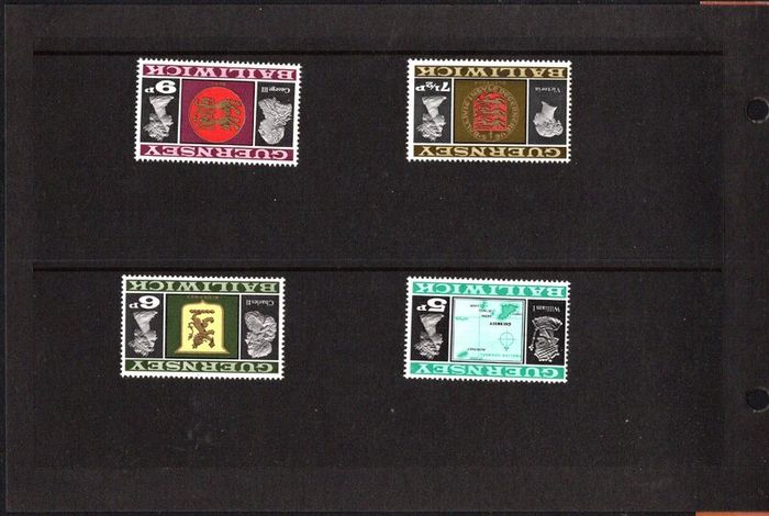 1971 Guernsey Decimal Currency Definitive Issue 5p, 6p, 7 1/2p & 9p Presentation Pack