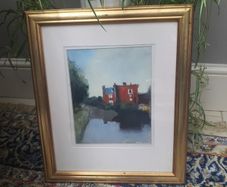 Original Painting of Parsons Bookshop by Larry McIlwaine