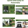 Golf Practice Net for Garden 10x7ft Hitting Enclosure with 3-in-1 Mat, Balls, Tee & Carry Bag - Durable Backyard Training Net for All Ages Including Kids Image 5