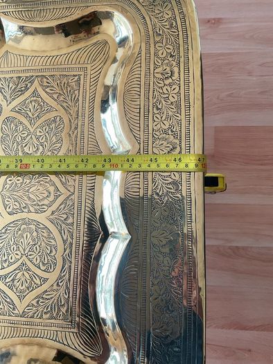 Stunning vintage antique brass folding coffee table