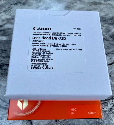 Canon Lens Hood and UV filter Set