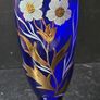 BOHEMIA Crystalex Cobalt Blue Vase Image 3