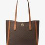 New Michael Kors Leida Signature Logo Tote handbag Image 5