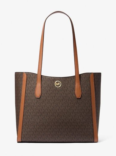 New Michael Kors Leida Signature Logo Tote handbag