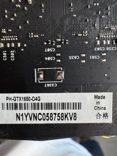Asus Phoenix GTX 1650 OC 4GB GDDR - Fully Working