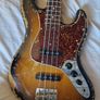 Heavy Relic Jazz Bass With Peavey amp Image 3